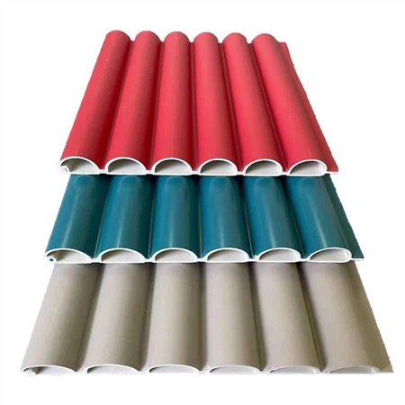 Semi-circle WPC wall panel